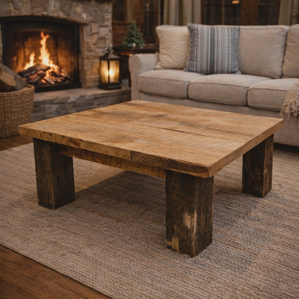 Reclaimed Timber Coffee Table – Rectangular | W² Wood Co.